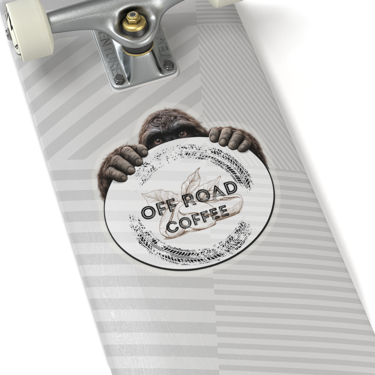 Bigfoot Logo Sticker (White)