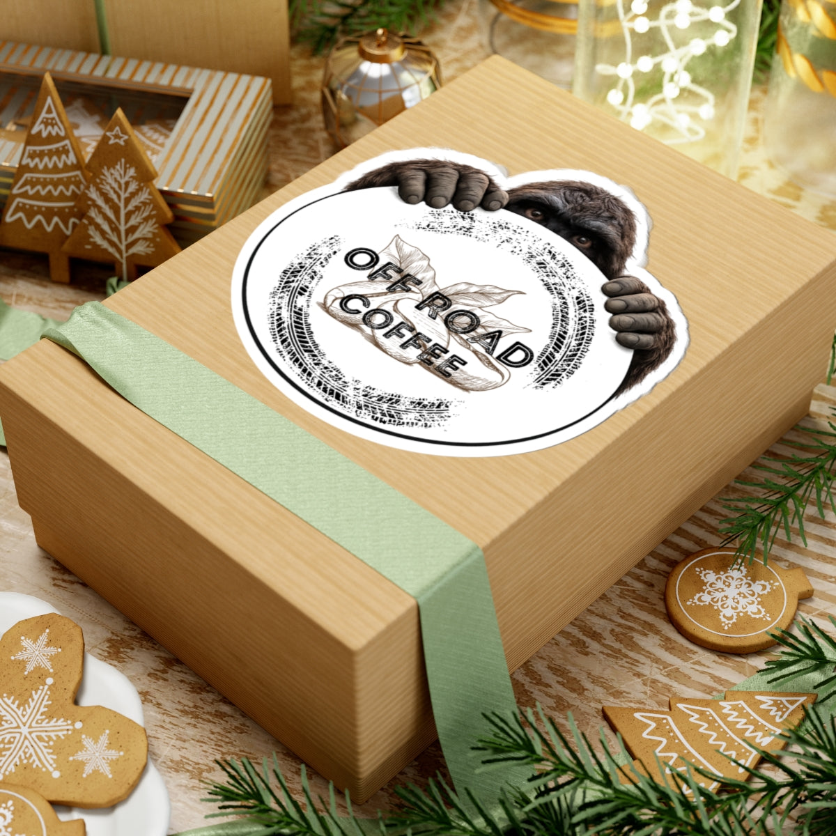 Bigfoot Logo Sticker (White)