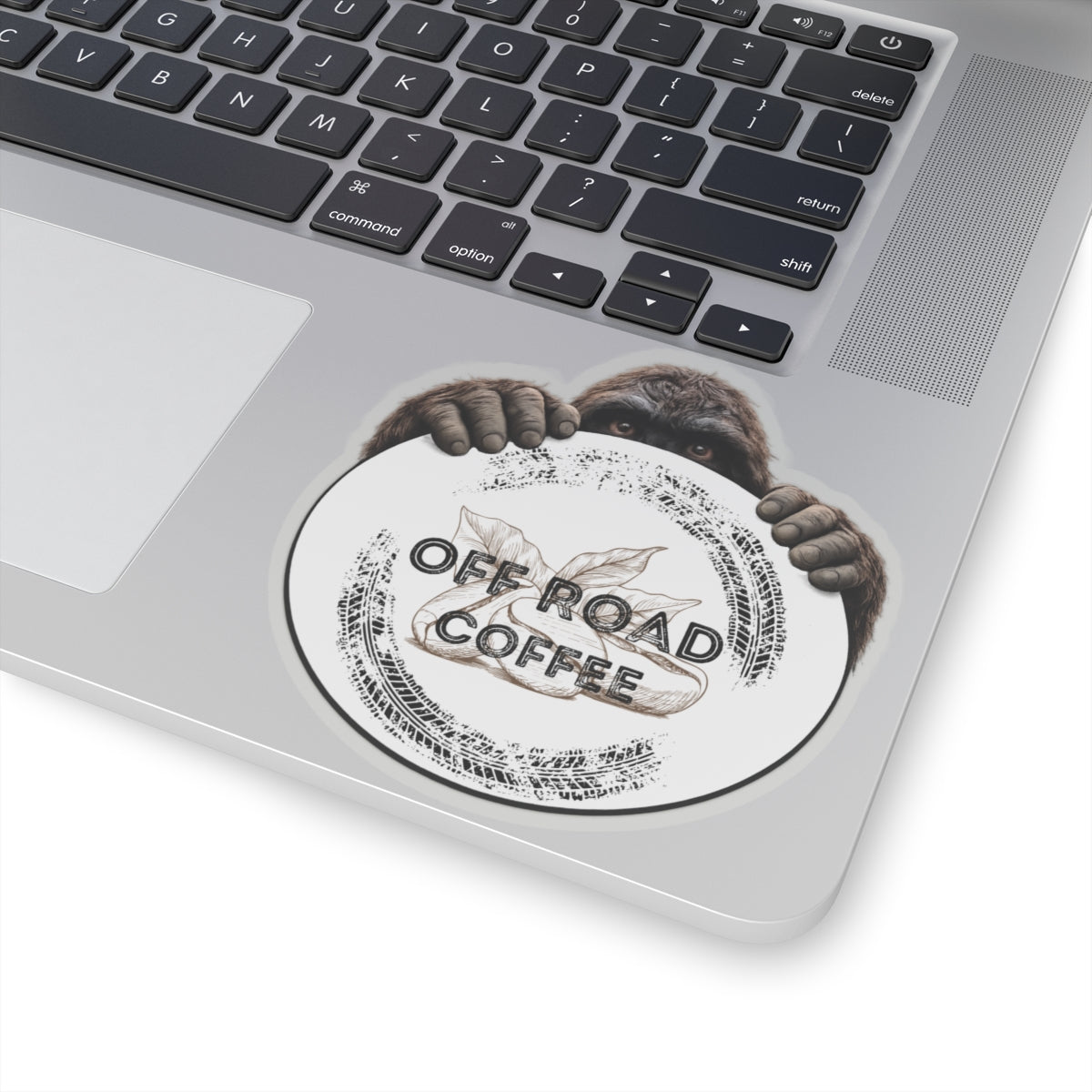 Bigfoot Logo Sticker (White)