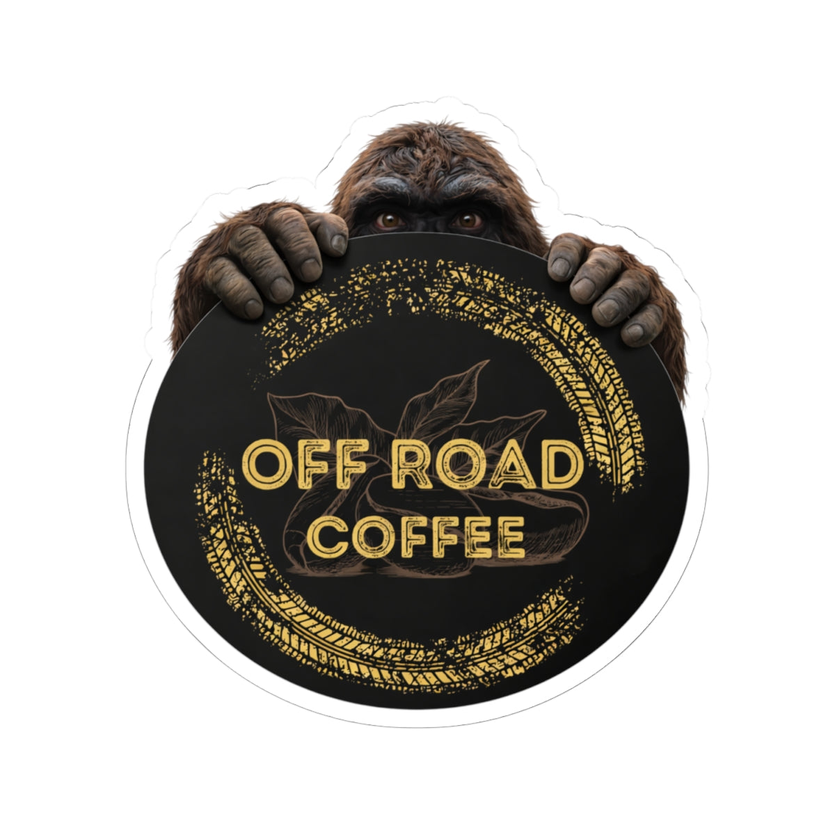 Bigfoot Logo Sticker (Black)