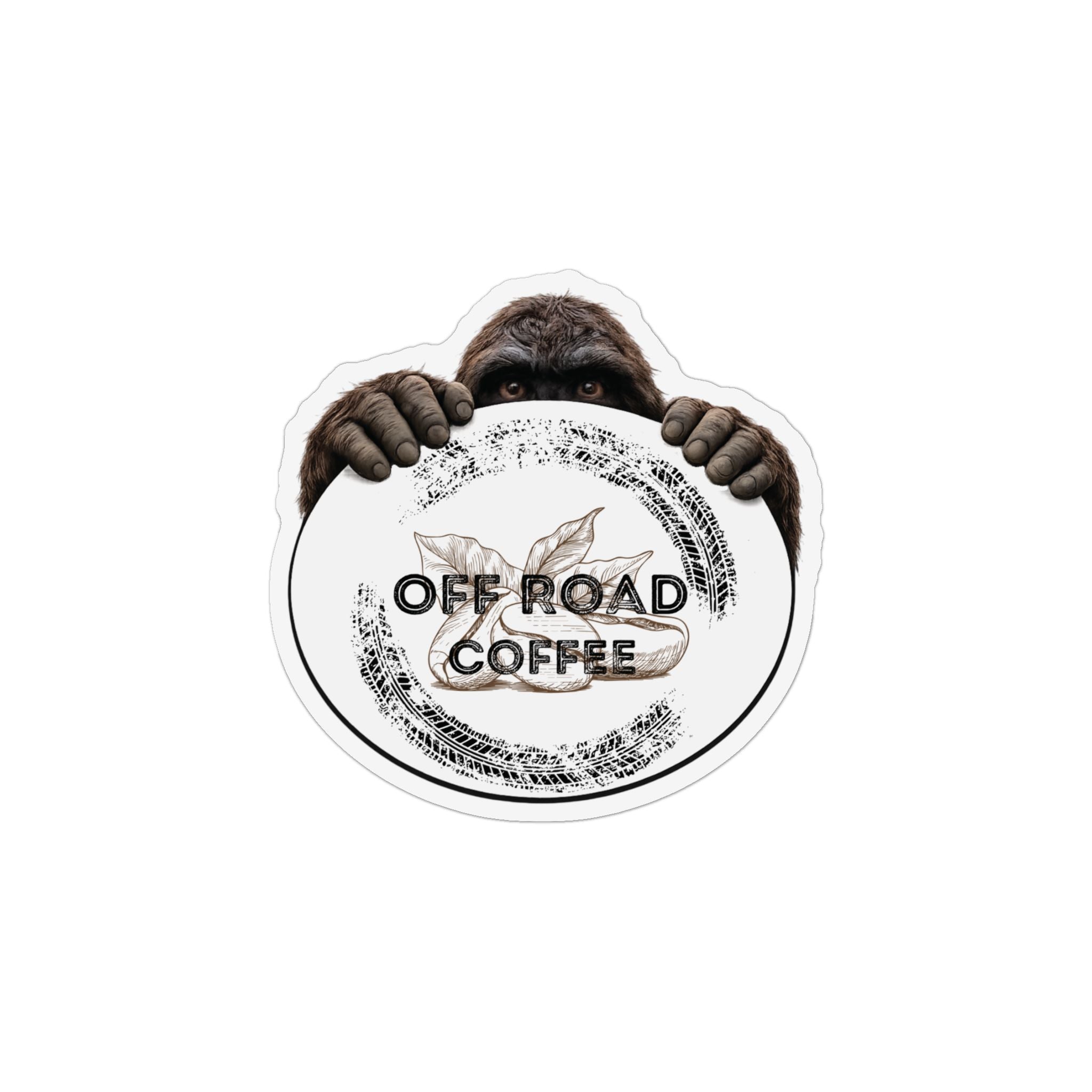 Bigfoot Logo Magnet (White)