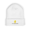 Classic Beanie — Embroidered Bigfoot (White)