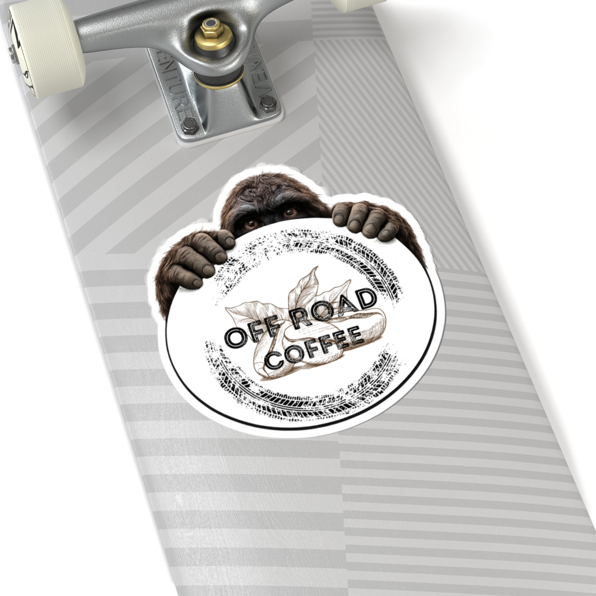 Bigfoot Logo Sticker (White)