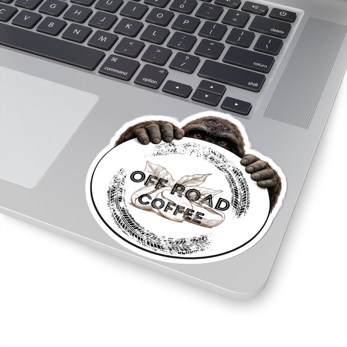 Bigfoot Logo Sticker (White)