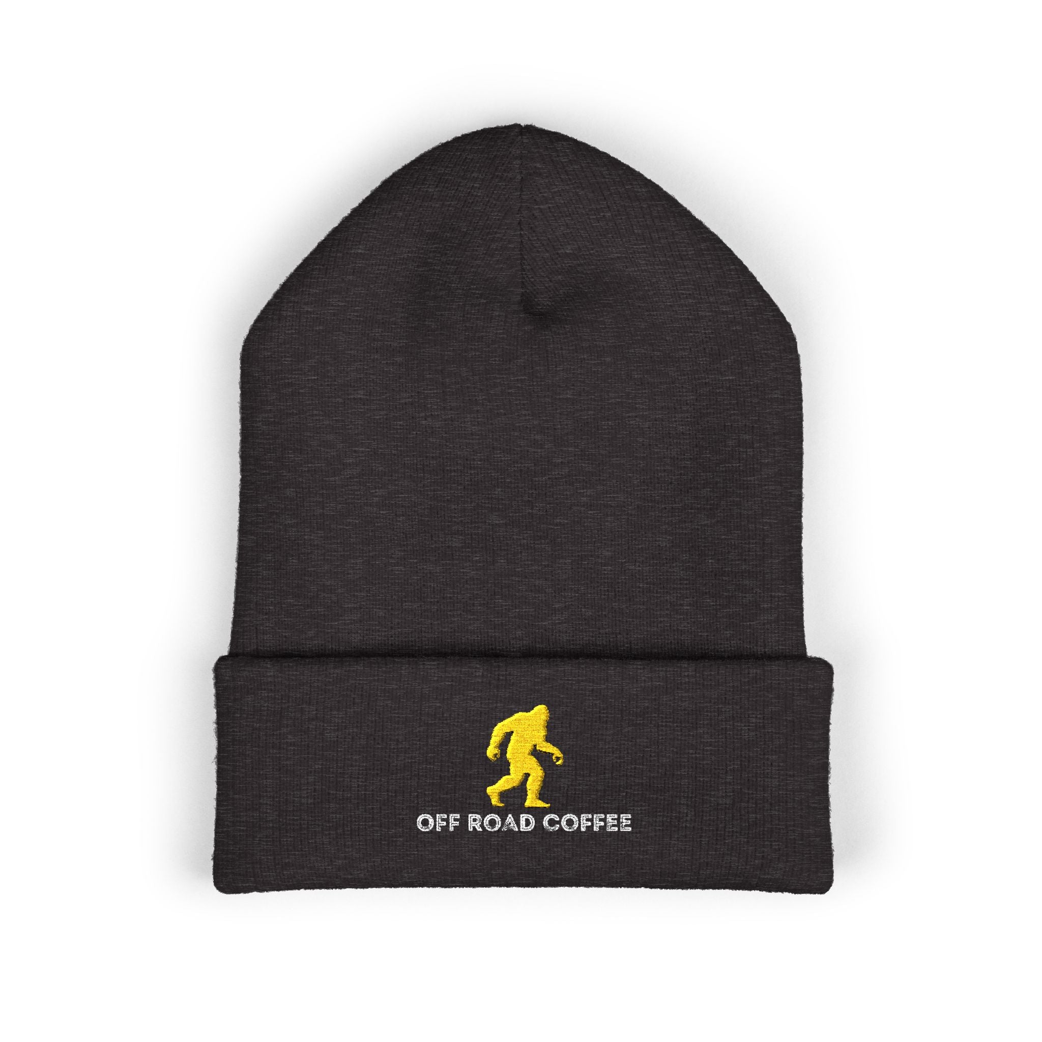 Classic Beanie — Embroidered Bigfoot (Black)